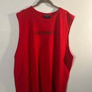 Polo by Ralph Lauren Red Polo Sport Men's Sleeveless Tank